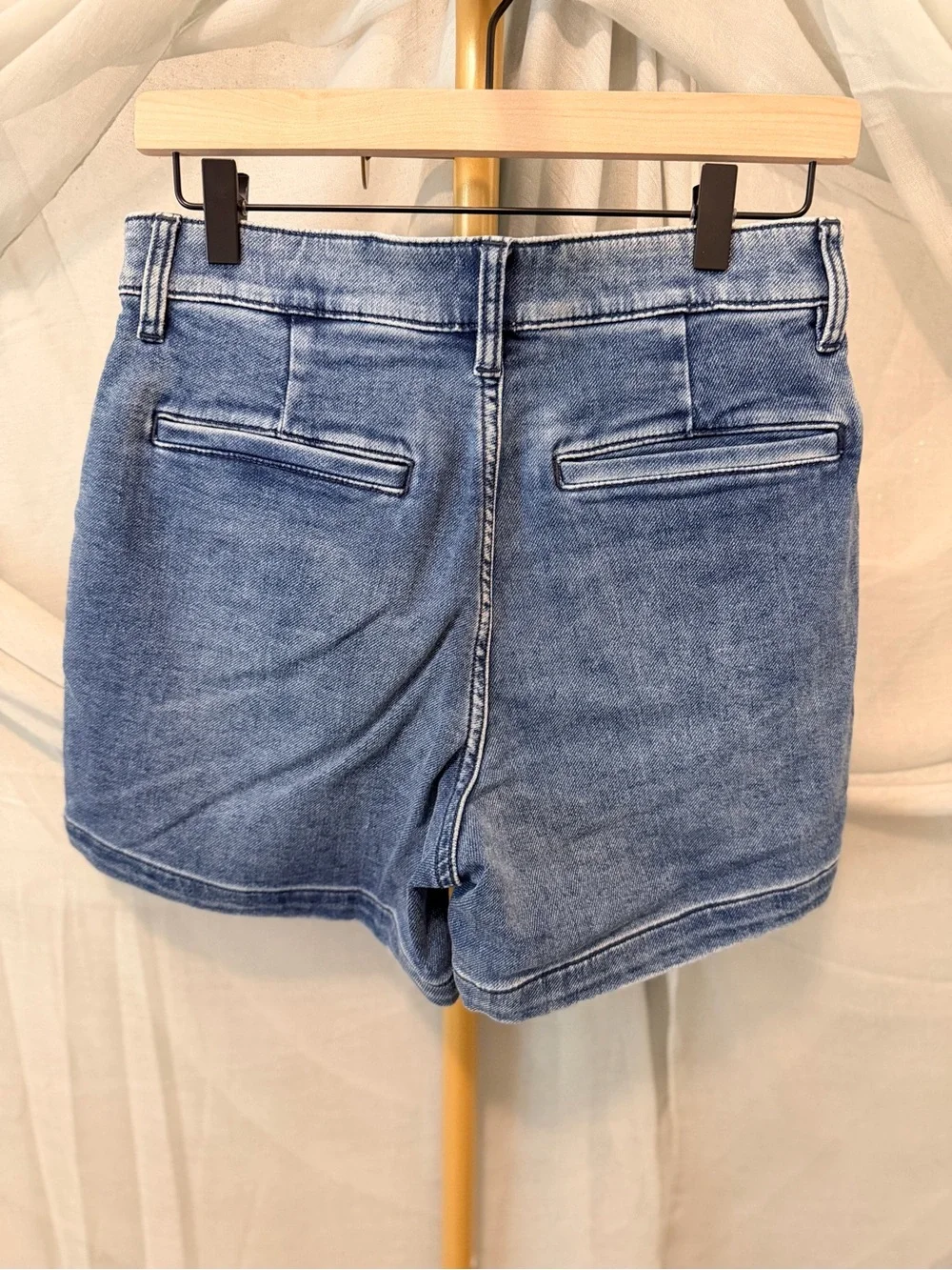 Faherty High-Rise Denim Shorts